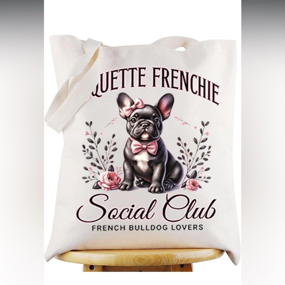 French Bulldog Canvas Tote Bag